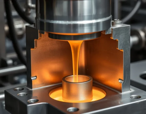 Die casting services in the mechanical machining industry, presenting the process of shaping molten metal into precise components using high - pressure die - casting machines.
