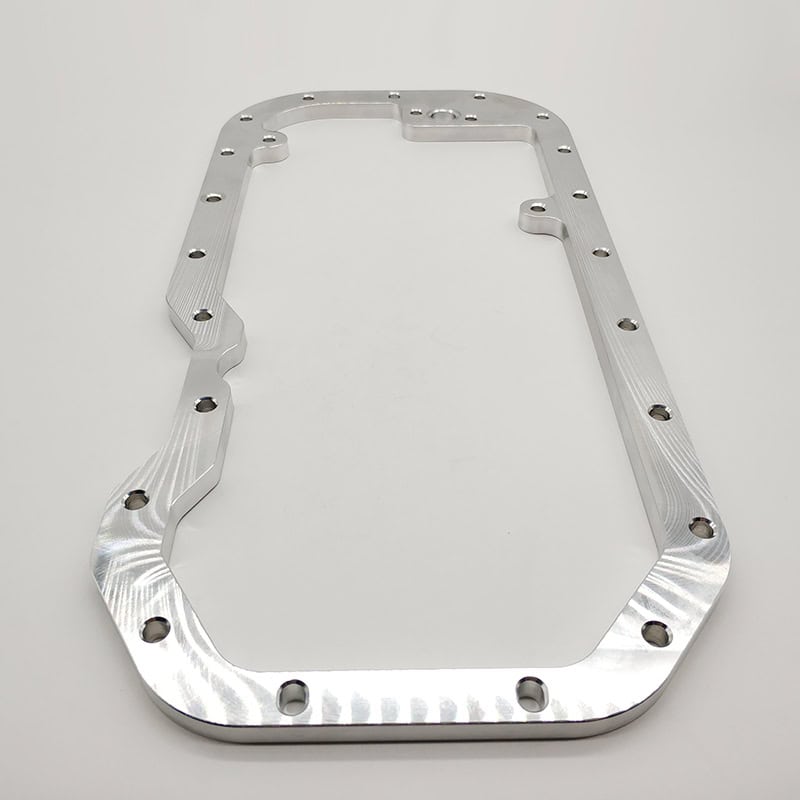Aluminum alloy (6061/7075) sailboat gaskets crafted by CNC milling, drilling, and deburring with chamfering, featuring precision-milled natural finish, ideal for sailing boat accessories.
