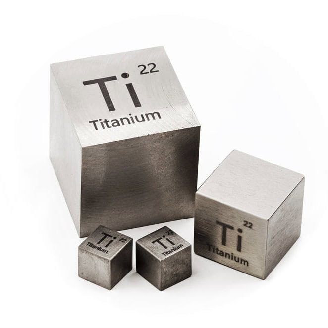 Titanium being processed in the mechanical machining industry, including forging and turning operations.