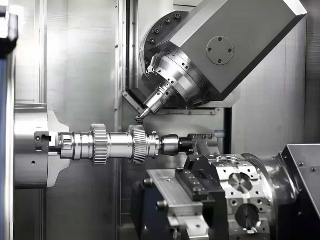 3/4/5 - Axis CNC milling services in the mechanical machining industry, demonstrating the precise cutting and shaping of metal workpieces with high - end multi - axis machines.