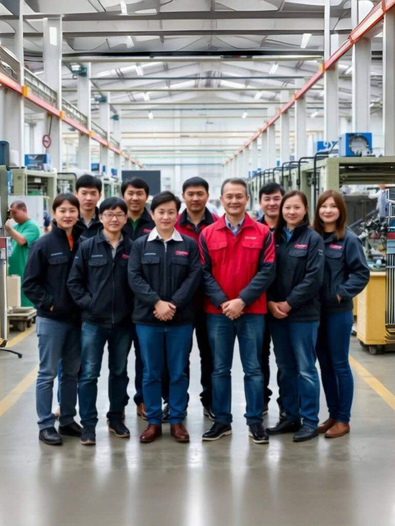 Keywin's team in the mechanical industry, demonstrating their professional skills and teamwork spirit in various mechanical processing services.