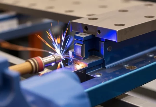A joining process in a mechanical processing service scenario, highlighting the effectiveness of joining technology.