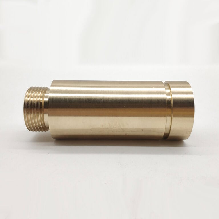 Brass garden light post (materials: H62, H59, HPb59-1) manufactured via CNC turning, suitable for outdoor and garden equipment, with an option of no surface treatment or polished finish.