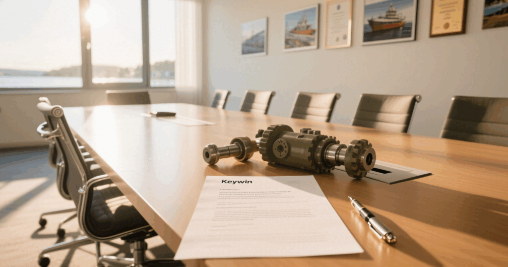 Precision CNC machined metal parts for marine engineering, showcasing smooth surfaces and accurate dimensions