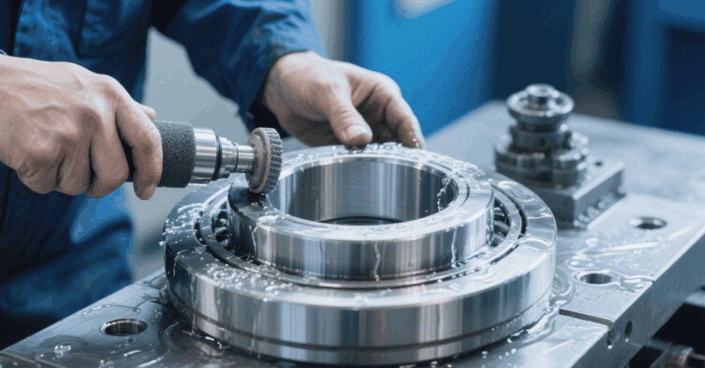 Precision-machined custom marine components, including metal fittings and hardware, for maritime equipment manufacturing