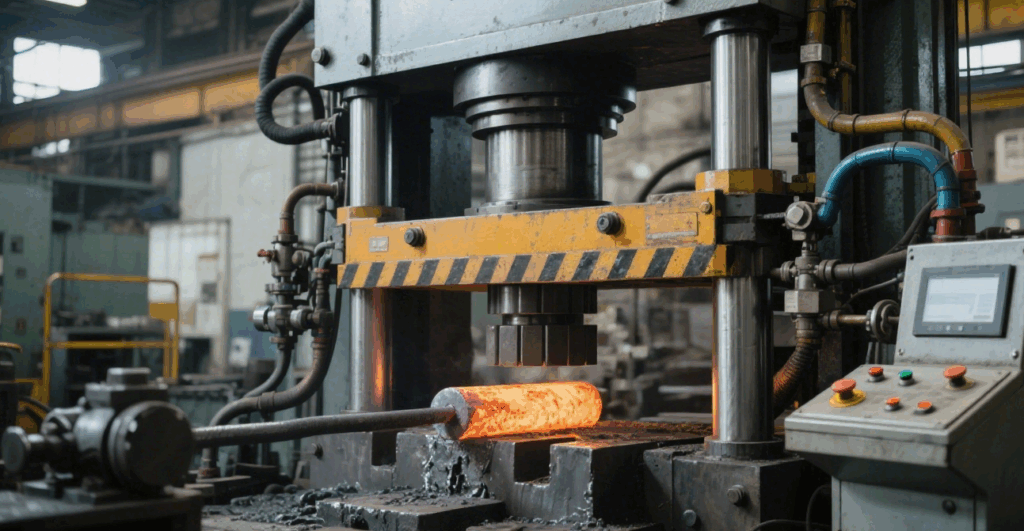 Custom forging services are provided in a mechanical processing workshop. Skilled workers operate advanced forging equipment to shape metal materials precisely, demonstrating high - quality mechanical processing capabilities.
