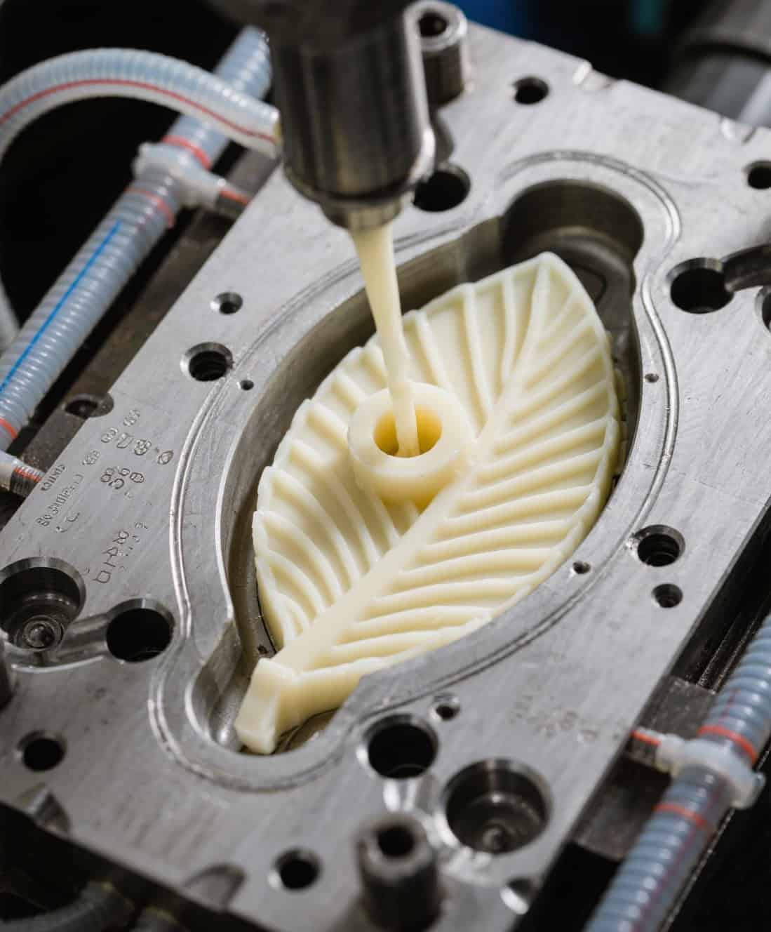 Investment casting process in action: Molds being filled with molten metal to create intricate precision components for industrial machinery.