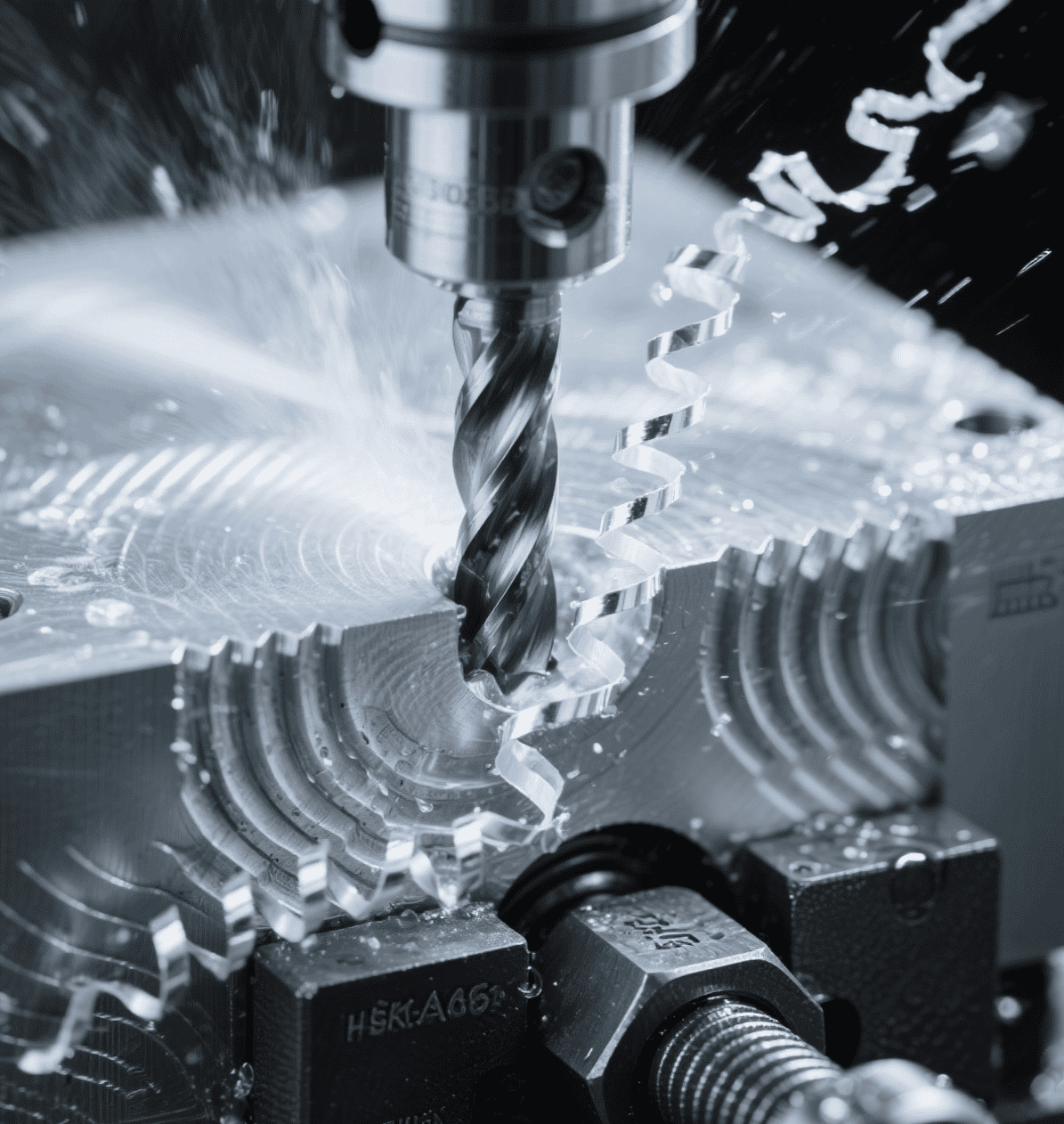 Custom CNC milling process for precision mechanical parts manufacturing