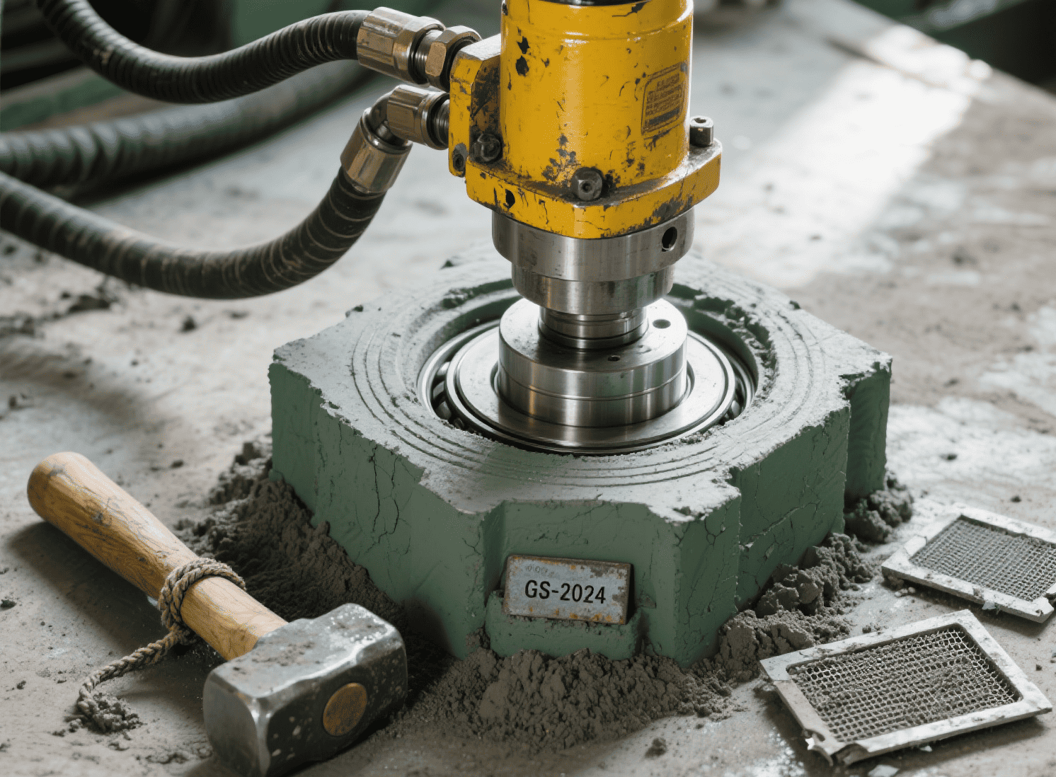 Molten metal being poured into green sand molds during mechanical component casting, a key process in metal fabrication