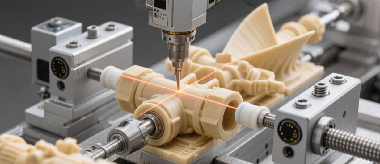 Workers assembling precision components in an investment casting workflow, showing key formation and assembly steps in mechanical manufacturing