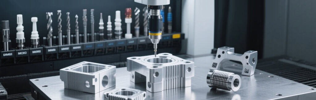Precision CNC machining for custom projects showing industrial manufacturing process