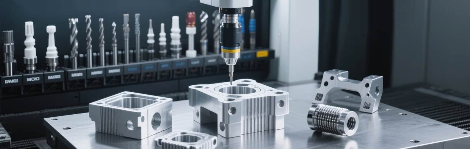 Precision CNC machining for custom projects showing industrial manufacturing process