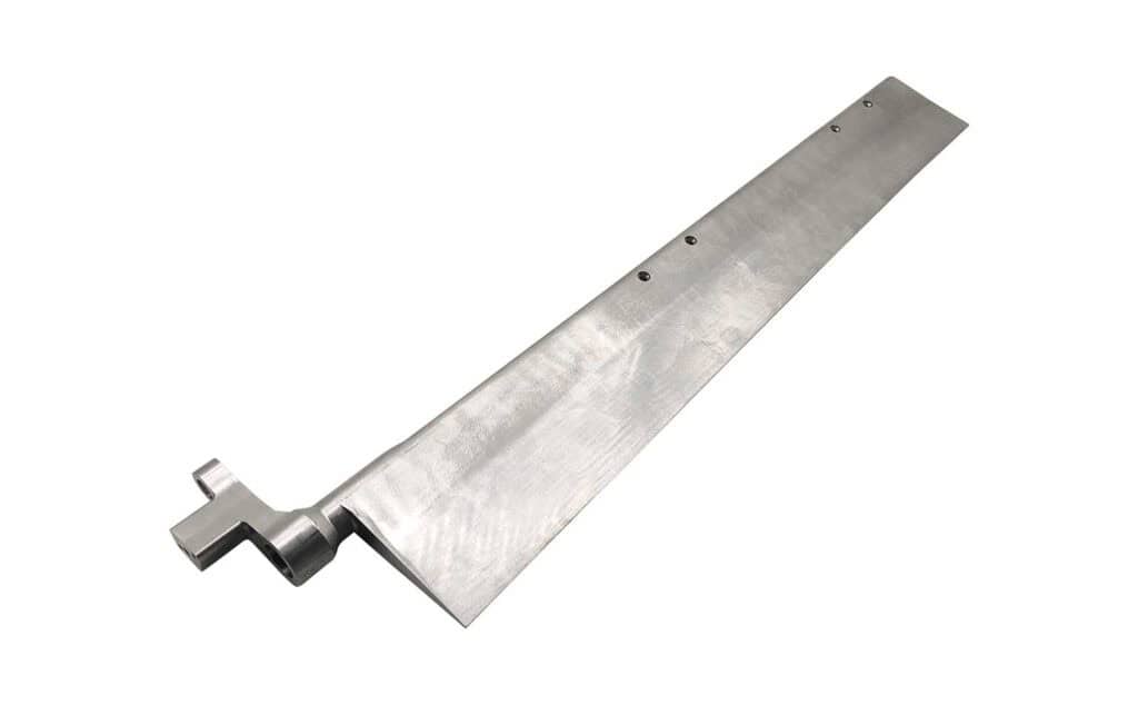 Small batch machined sailboat accessory: precision-crafted hydrofoil board, a key component for enhancing sailboat efficiency on water