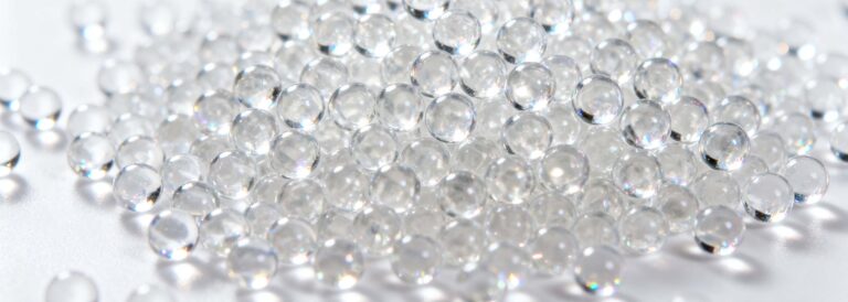 Mechanical machining of a polystyrene (PS) part, showing precision cutting in industrial manufacturing