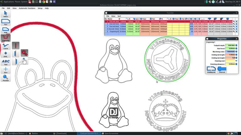 EstlCAM free CAM software interface for CNC machining, toolpath programming and precision manufacturing control