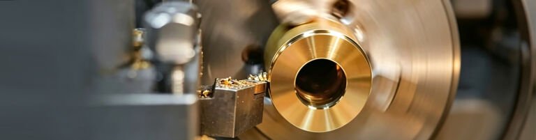 Precision cnc machining bronze metal parts with professional mechanical manufacturing craftsmanship