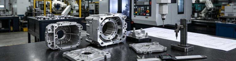 Finished cnc machined cast aluminum workpiece with precise milling surface, smooth machined edges, industrial mechanical component for machinery assembly