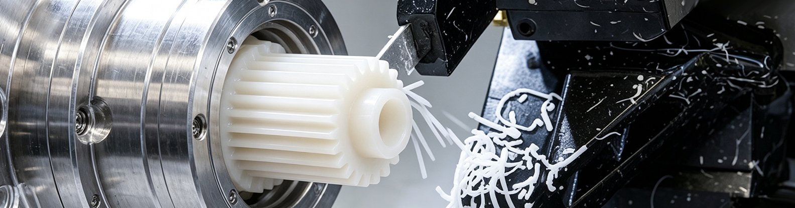 Finished custom structural components crafted from nylon for cnc machining, precision cut plastic workpieces manufactured via industrial CNC milling processes.