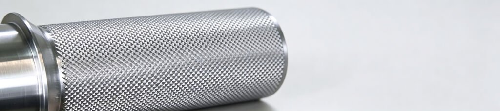 Metal workpiece with precise cnc knurling texture manufactured by cnc turning machining for mechanical assembly parts