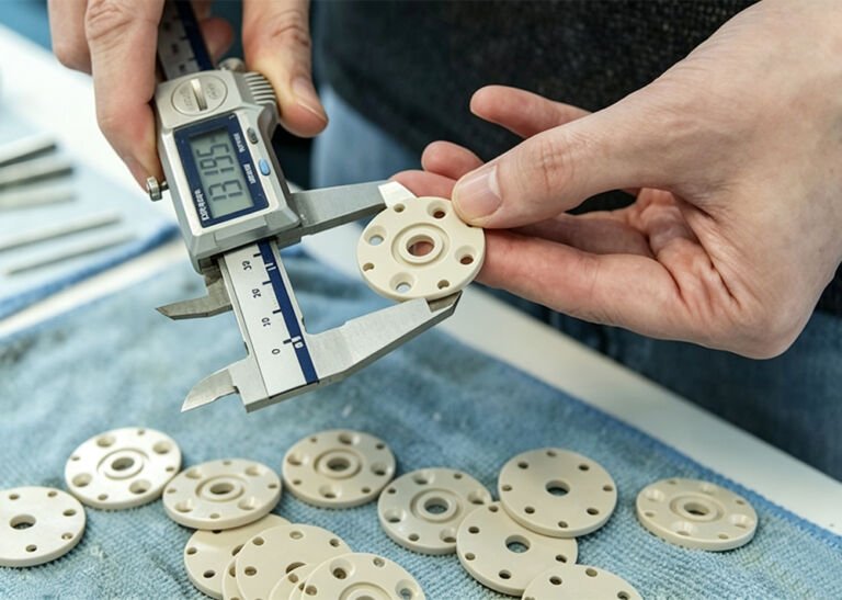 Custom PEEK plastic mechanical parts finished by precision CNC machining for medical and automation equipment