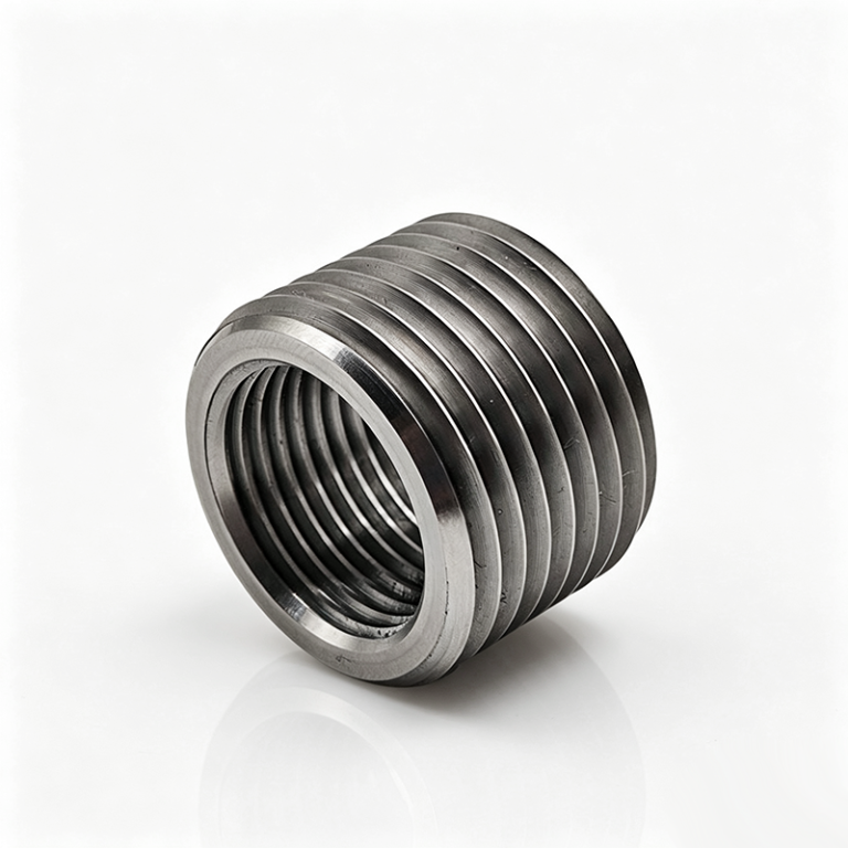 Precision CNC machined PGK014-031 titanium screw, reference graphic for Titanium vs Stainless Steel fastener property comparison in mechanical manufacturing