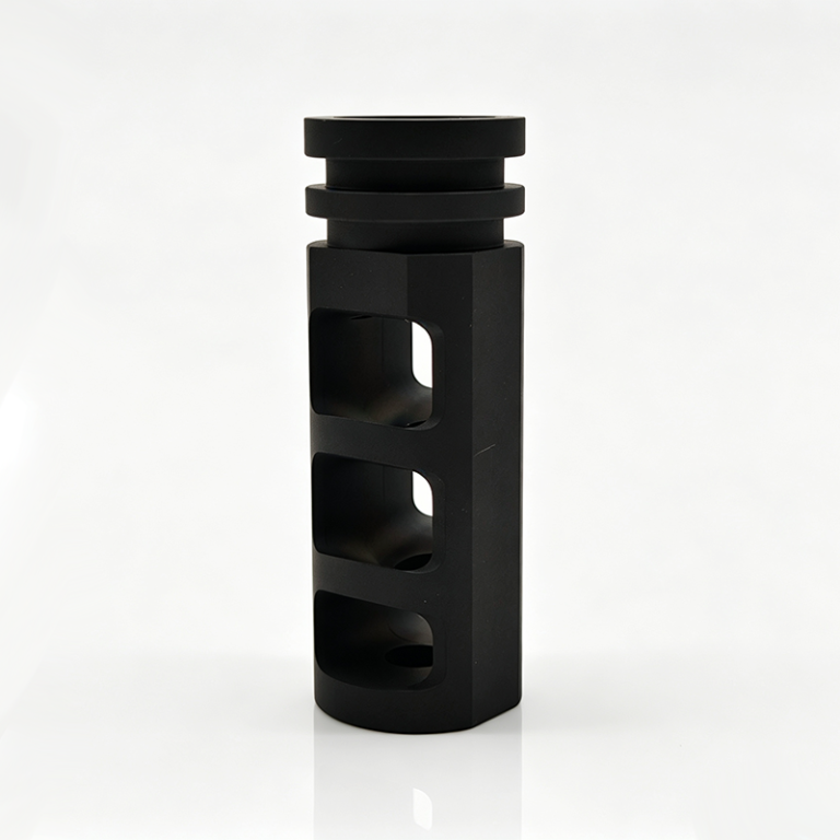 Precision CNC machined titanium water pump connector, visual sample for Titanium vs Stainless Steel hydraulic component material comparison in mechanical processing