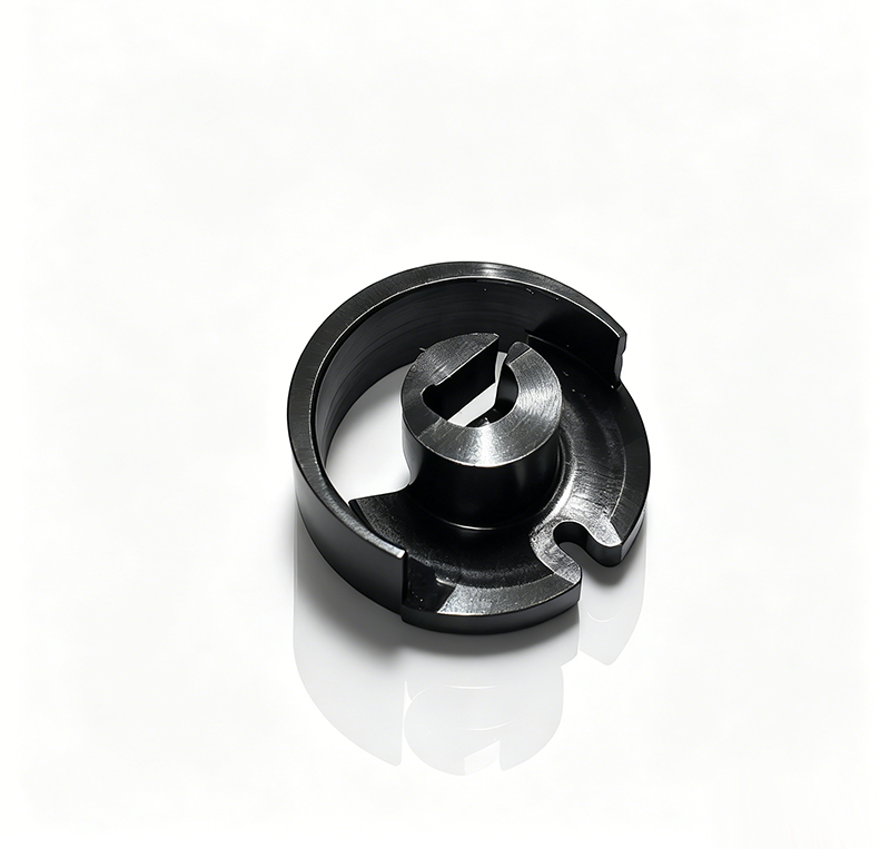 Machined polyamide vs nylon handle part 01034‑3, precision mechanical‑machined polymer component for industrial equipment assemblies.
