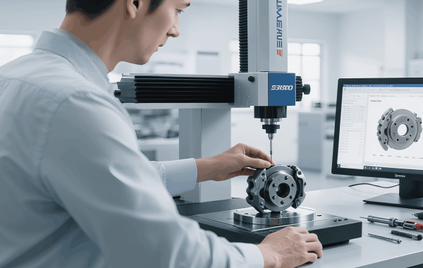 Small batch CNC machining process showing precision metal parts production on CNC lathe and milling machines