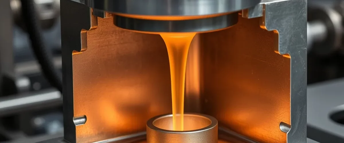 die-casting-service Die casting services in the mechanical machining industry, presenting the process of shaping molten metal into precise components using high - pressure die - casting machines.