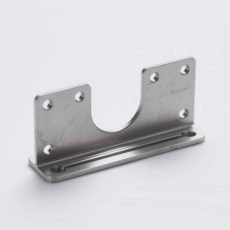 Precision machining of sensor mounting brackets for electronic devices, showcasing accurate cutting and forming processes