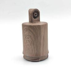 Garden light head body manufactured via CNC turning and milling, crafted from aluminum alloy (6061 or 6063), finished with heat transfer wood grain process, designed for outdoor and garden equipment.