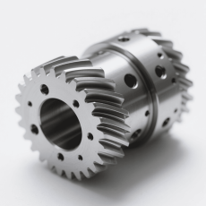 Seeding machining of gear sets in a mechanical processing environment. Workers are using specialized tools and machines to precisely manufacture high - quality gear sets for seeding equipment.