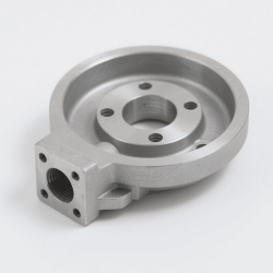 Industrial investment casting process producing precision metal parts in a mechanical machining facility