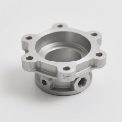 Precision investment casting component for machinery, featuring smooth surfaces and intricate contours typical in industrial manufacturing