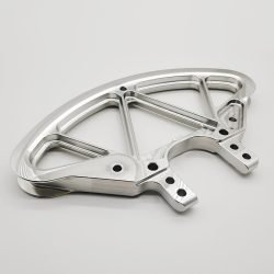 Marine-grade sailboat rudder steering shaft manufactured via 5-axis CNC milling, multi-surface drilling, and chamfering, crafted from aerospace aluminum alloy (7075-T6 or 6061-T6) with a precision-milled natural finish.