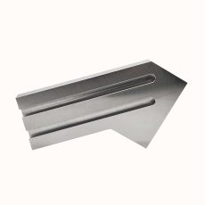 Marine sailboat support plate fabricated by CNC milling, including side milling, face milling, and contour machining, made from aluminum alloy (6061 or 7075) with a finish of machining and light polishing or sandblasting.