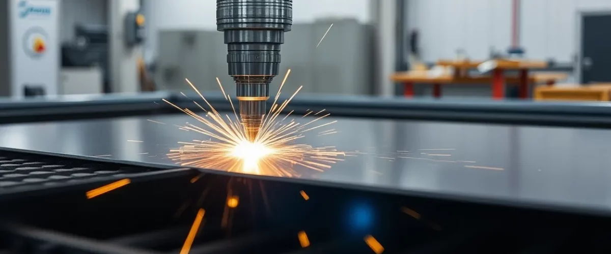 sheet metal fabrication Sheet metal fabrication services in the mechanical industry, showing the processes of cutting, bending, and assembling sheet metal to create various products.