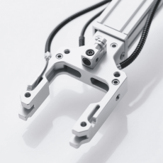 A logistics sorting robot equipped with advanced grippers is working efficiently in a mechanical processing and logistics sorting environment, showcasing the high - tech application in the mechanical processing industry.