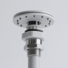 Manufacturing of outdoor irrigation sprinkler nozzles in a mechanical processing plant. Workers are using precision machining tools to create high - quality nozzles for efficient water distribution in gardens and farms.