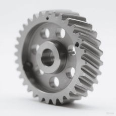 Manufacturing of lawn mowers transmission gears in a mechanical processing facility. Skilled workers are using advanced machining tools to create high - precision gears for smooth operation of lawn mowers.